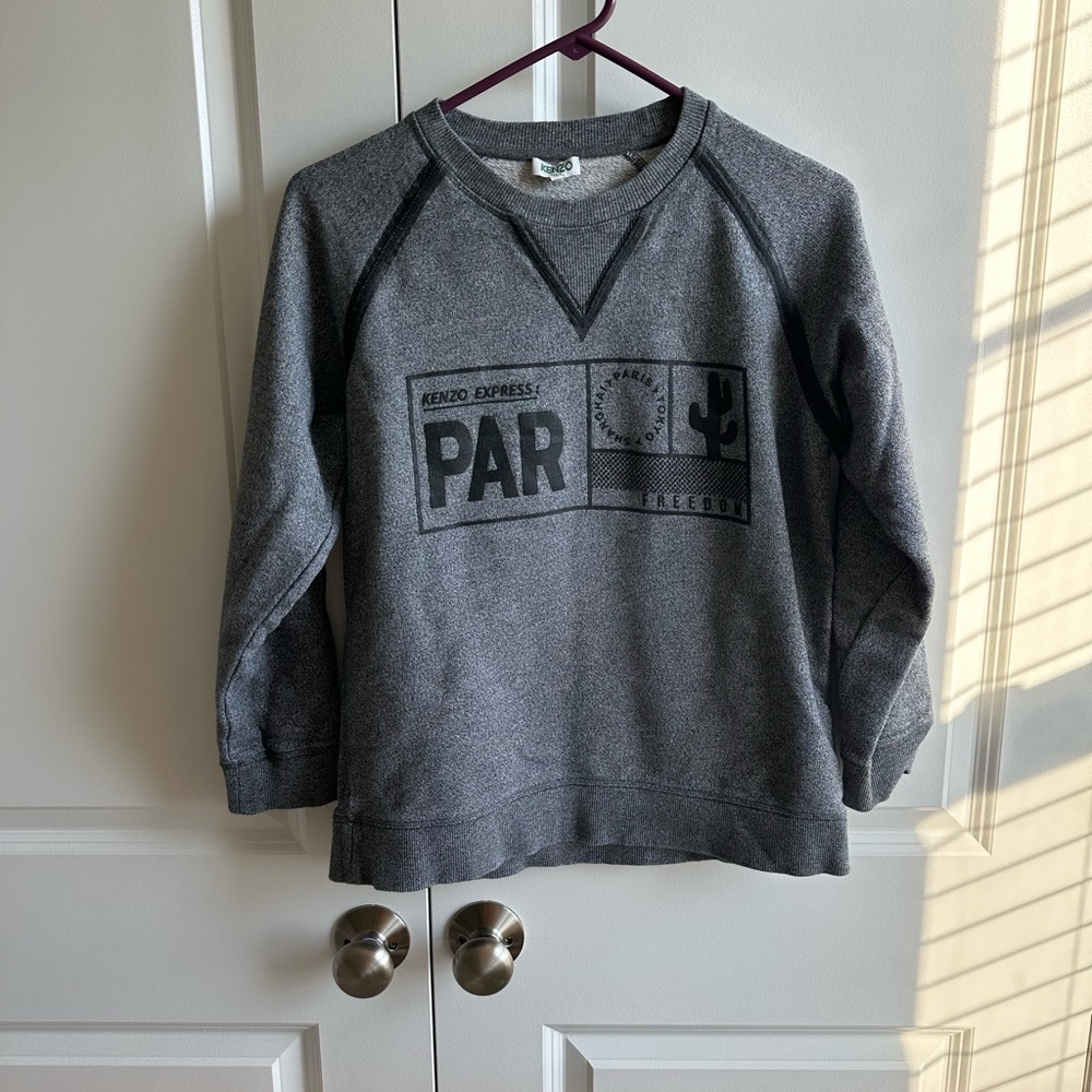 Kenzo Express Charcoal Crewneck Sweater